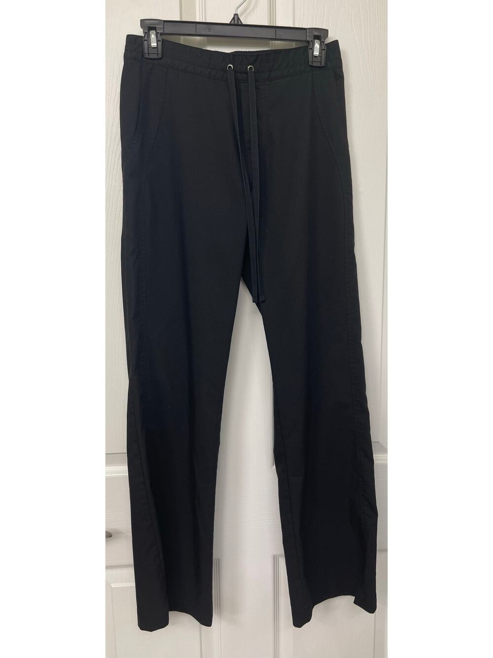 Purple label XS black medical pants drawstring waist scrubs